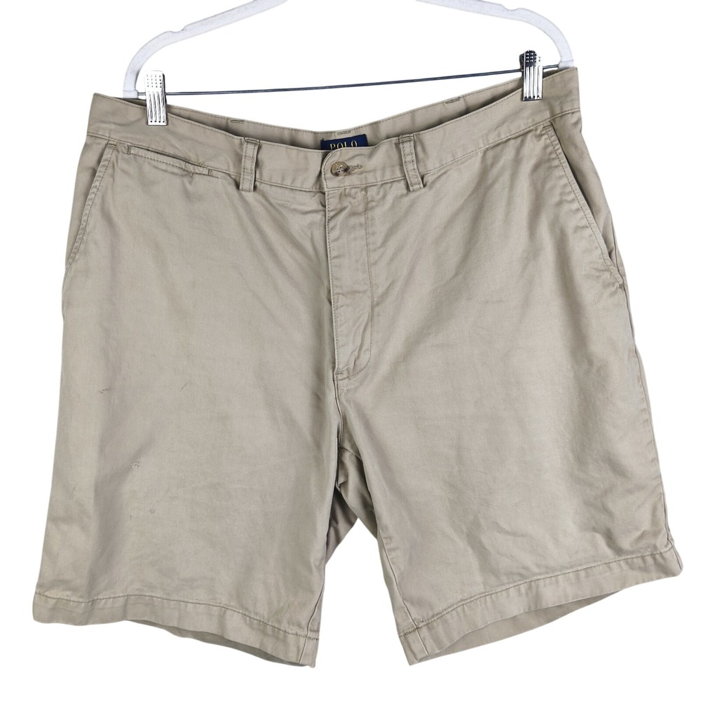 Polo‎ Ralph Lauren Khaki Shorts Mens 38 Preppy Chino Y2K